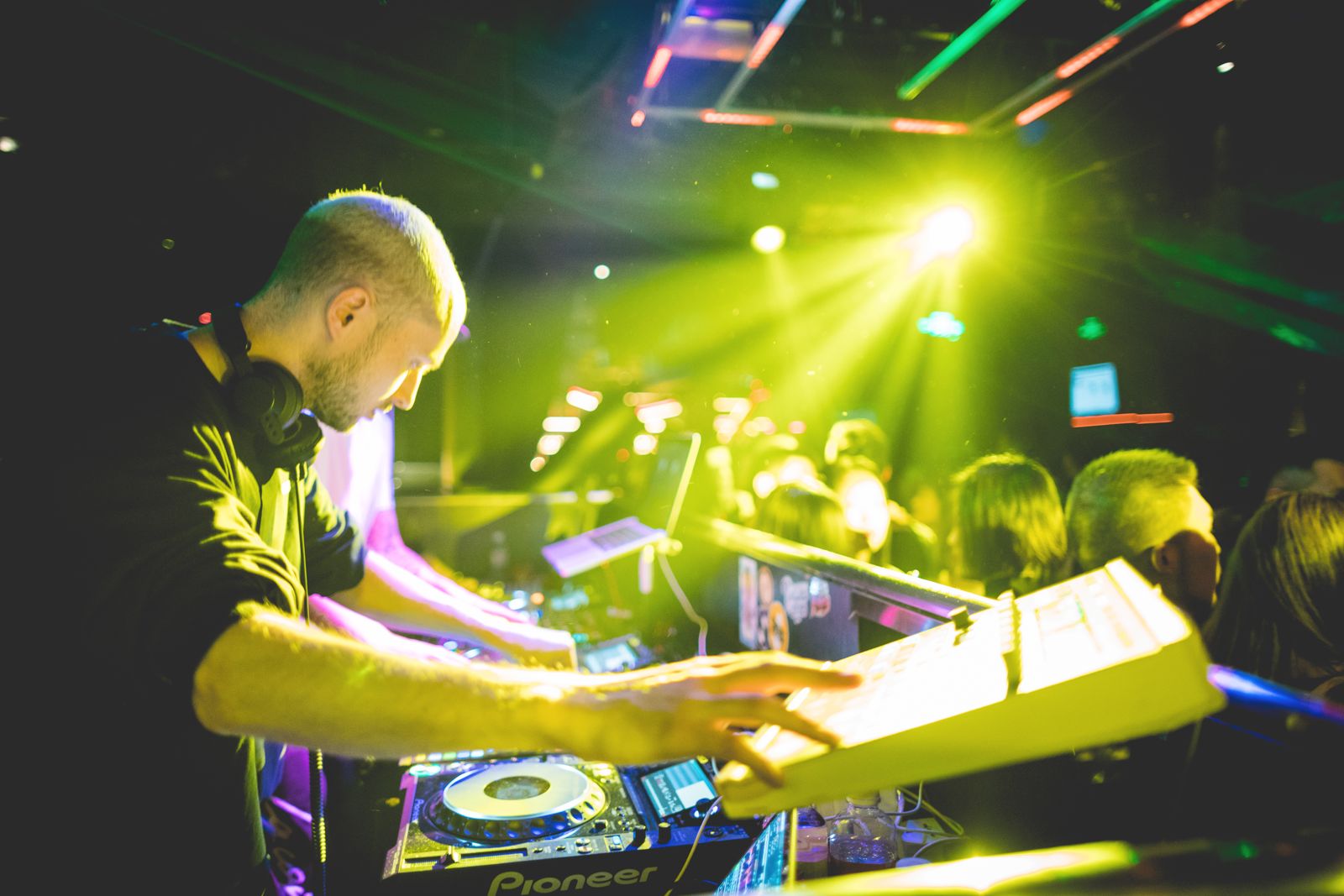 DJ playing a club show