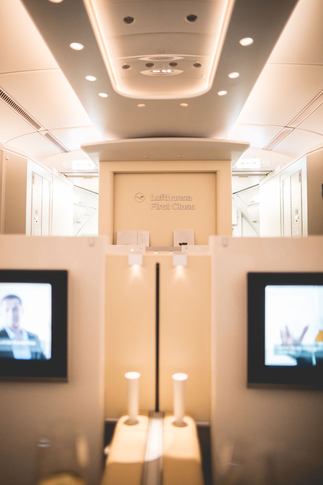 Lufthansa First Class cabin